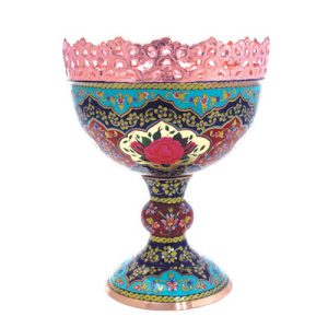 Turquoise Inlay Nut Bowl – 20 cm