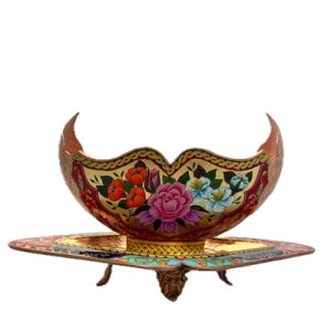 Small Kashkul Bowl and Plate Set
